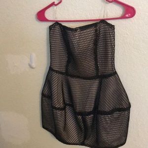 Netted mini dress